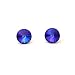 Heliotrope Rivoli Swarovski Austrian Crystal Stud Earrings, 8mm