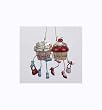 Cupcake Heaven "My Sister, My Friend" Fashionable Dessert Christmas Ornament