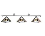 Missouri Tigers Chrome 3-Shade Pool Table Light, 58L x 9D Shade
