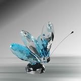 Crystal Medium Butterfly with Blue Wings #5802-B