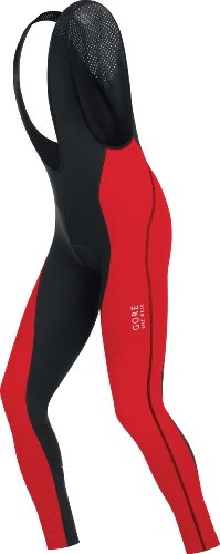 GORE BIKE WEAR Herren Tr&auml;gerhose CONTEST THERMO Bibtights mit Ges&auml;sseinsatz, black/red, XX Preisvergleich