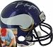 Brett Favre Autographed Minnesota Vikings Replica Mini Football Helmet