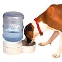 Petmate Le Bistro Waterer with Microban, 5-Gallon Capacity, Bleached Linen
