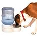 Petmate Le Bistro Waterer with Microban, 5-Gallon Capacity, Bleached Linen