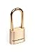 Sesamee K0437 4 Dial Bottom Resettable Combination Brass Padlock with 2-1/4-Inch Shackle and 10,000 Potential Combinations