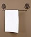 Metal Cast Iron Style Towel Rod, Rusty Vintage Look, 29 Inches Wide