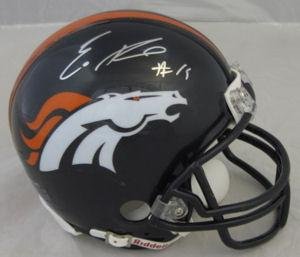 Eddie Royal Autographed Denver Broncos Mini Helmet - Autographed NFL Mini Helmets