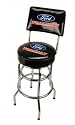 Pilot Automotive Bar Stool with Back Rest- Ford