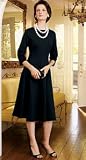 FIT AND FLARE KNIT DRESS