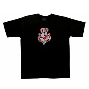 Large - Cubism Inspired Black Ganesh T-shirt - Free Shipping