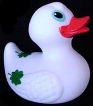 Irish Shamrock St Patrick's Day Rubber Ducky