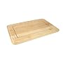 T&G Heritage Rectangular Bread Board in Hand Carved Hevea Wood. 380x250x22mm