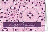 gypsy print in pinks Card