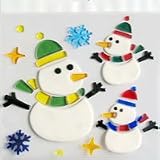 Snowmen Christmas Gel Window Sticker