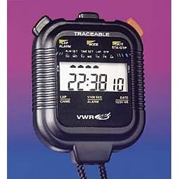VWR STOPWATCH DIGITL LCD 24HR - VWR Big-Digit Stopwatch/Chronograph - Model 62379-036 - Each