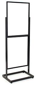 New Black Finished Floor Standing Sign Holder 22"x28" Double Frame 65.5"high
