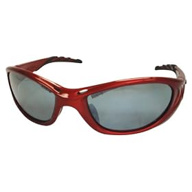AO Safety 90107 Rivet Safety Glasses, Furious Red