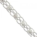 Sterling Silver Flower Anklet