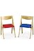 Juvenile Folding Chairs (2) Red/blue Natural