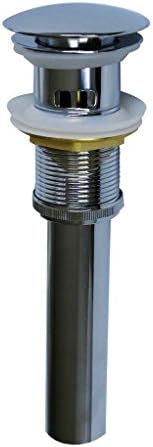 LIGHTNING DEAL Pop Up Drain Brushed Nickel ORB Chrome Bathroom Vessel Sink Stopper