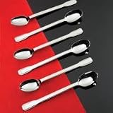 Ricci Argentieri Art Deco Iced Teaspoon Set Set of 6