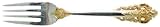 IMAGE OF Wallace Golden Grande Baroque-(Strlg,Gold Acct) Individual Salad Fork