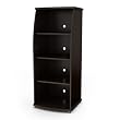 South Shore City Life Collection Shelf Bookcase, Chocolate Finish