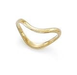 14k Wave Thumb Ring - Size 10.0