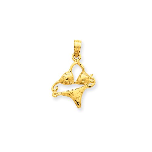 14k Polished Bikini Pendant