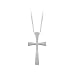 14K Yellow/White Gold 18 x 11 MM Cross Pendant with Chain