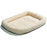 MidWest 40242 42-By-26-Inch Quiet Time Bolster Pet Bed, Fleece