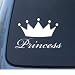PRINCESS - Queen Crown Tiara - Car, Truck, Notebook, Vinyl Decal Sticker #1041 | Viny...