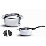 De Buyer 3491.04 Twisty Lot de 4 casseroles Twisty � 14/16/18/20 cm avec 1 queue et deux ansespar De Buyer