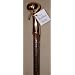 Walking cane - BUBBA STIK Texas style walking stick made of Stained Tennessee Hardwood and topped with a brass Hame handle from a real horse collar harness. Made in Texas by real Texans.
