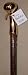 Walking cane - BUBBA STIK Texas style walking stick made of Stained Tennessee Hardwood and topped with a brass Hame handle from a real horse collar harness. Made in Texas by real Texans.