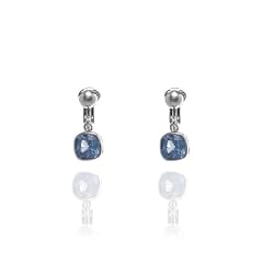 Fiorelli Blau Cubic Zirkonia Quadrat Ohrclips