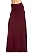 Frumos Womens Solid Flared Modal Maxi Skirts