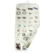 Hanging Jewelry Organizer 72-Pocket, 2-Sided