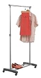 Zeller 17150 Rollkleiderständer, 1-teilig / 83 x 43 x 93.5-170