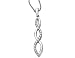 Diamond Drop Pendant 1/7 Carat (ctw) in White Gold with Chain