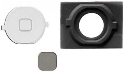 New Genuine Iphone 4s Homebutton Home Button with Flex Cable Includes Key Cap Rubber Gasket White