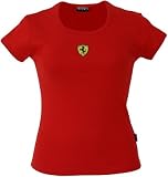 Ferrari Ladies Scudetto Skinny Rib Top - Red