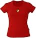 Ferrari Ladies Scudetto Skinny Rib Top - Red