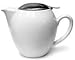 Round White Teapot 22 Ounces