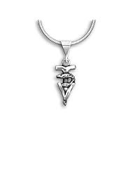 Sterling Silver Veterinary Technician Caduceus Pendant by The Magic Zoo