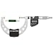 Mitutoyo LCD Disk Micrometer, Non-Rotating Spindle, Ratchet Stop, Inch/Metric