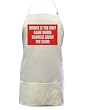 BRIDGE IS THE ONLY GAME WHERE DUMMIES KNOW THE SCORE Full Size Professional Apron (3 Pockets)