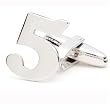 Personalized Number Cufflinks Number 5