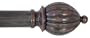 Window Curtain Rod / Drapery Rod 18 Inch - 48 Inch Kamrak Burg