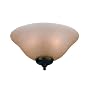 Monte Carlo MC165 Mission Bowl Light Kit, Tea Stain Mission glass, Includes AF/RB/TB Bowl Caps and Three 60-Watt Incandescent Candelabra Bulbs